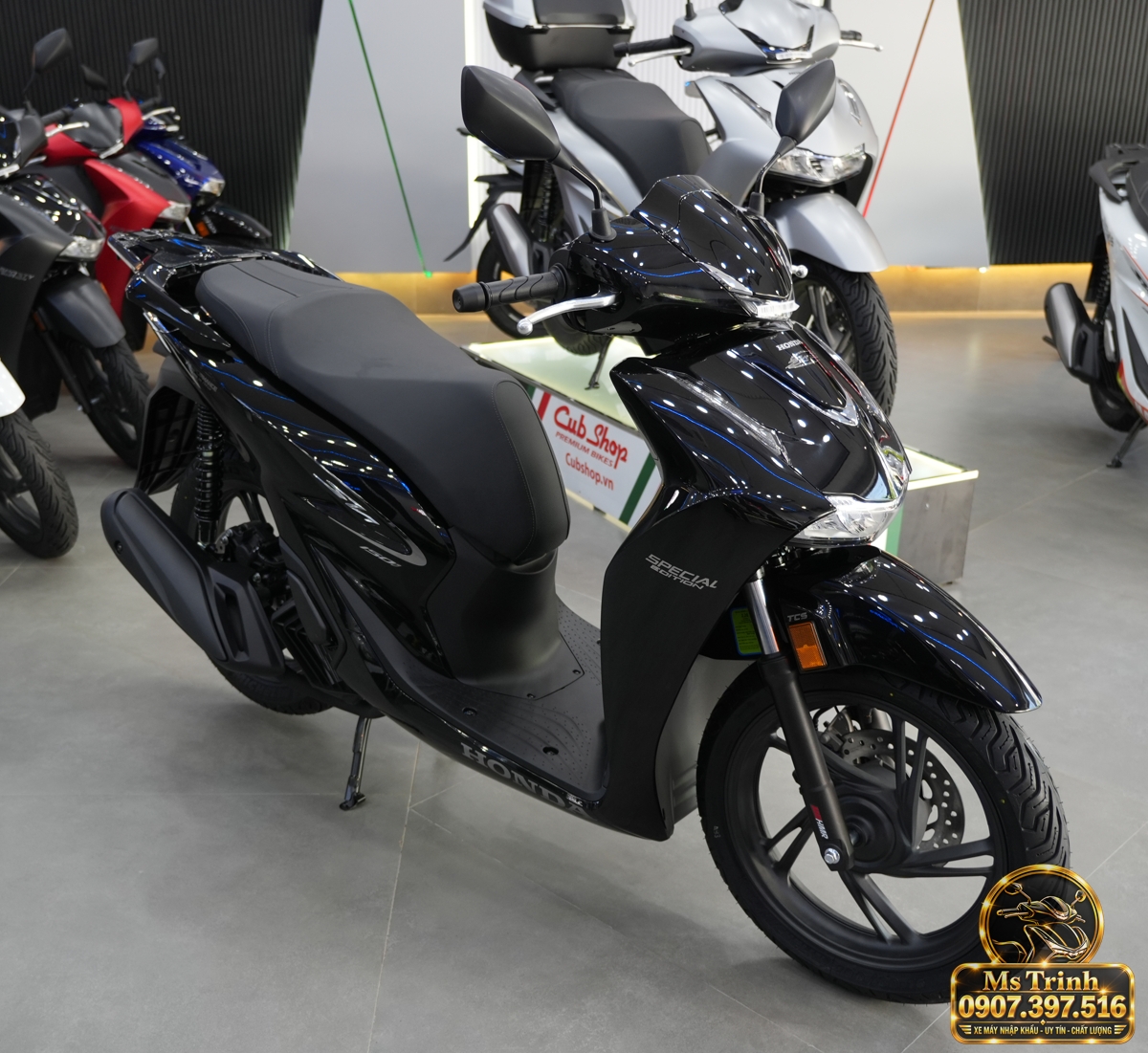 Honda SH150i Ý đen bóng 2027 tại Lâm Đồng - Sơn bóng lịch sự, tiện ích cho mỗi ngày