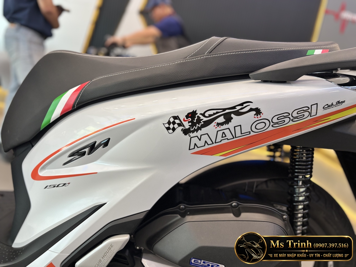 Honda SH150 Ý Malossi 2026 tại Lâm Đồng - Tem custom thể thao, dáng SH thanh lịch