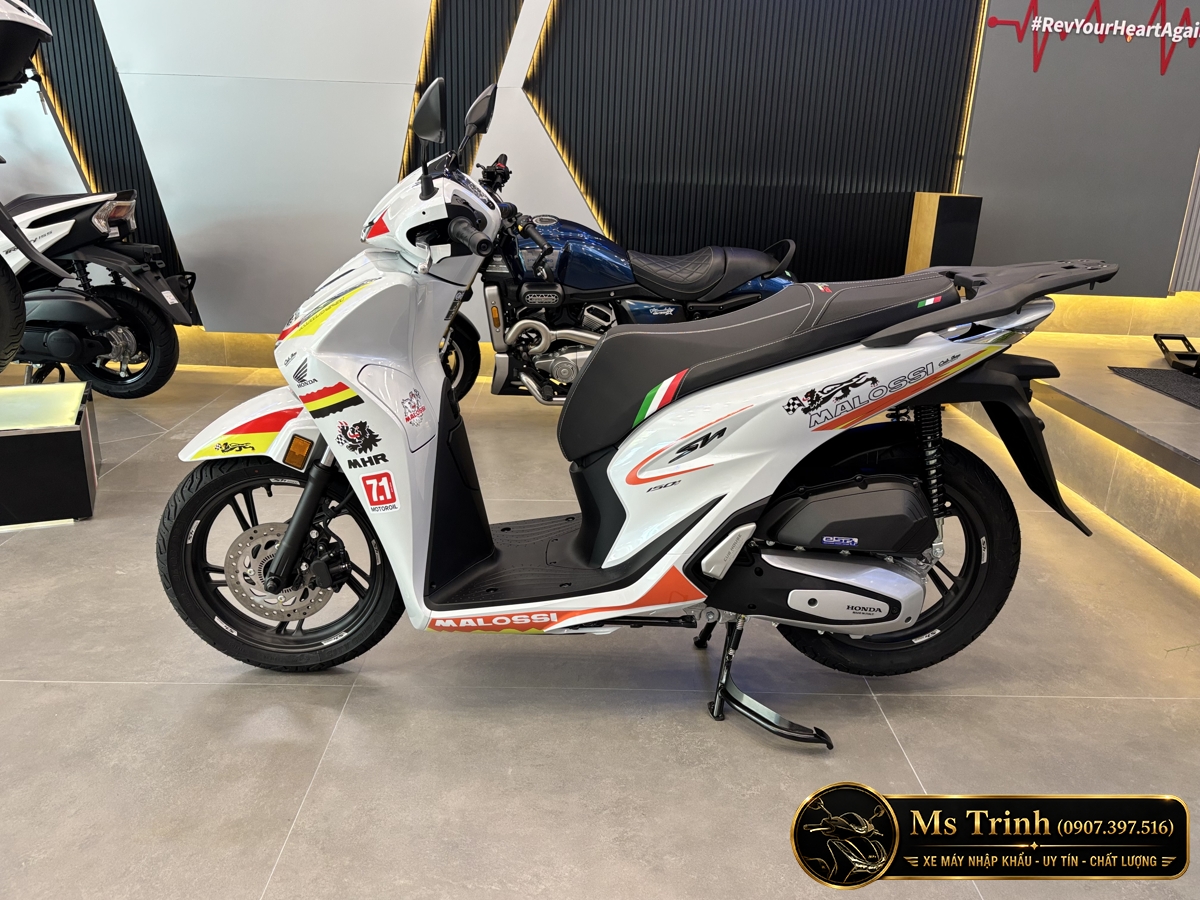 Honda SH150 Ý Malossi 2026 tại Lâm Đồng - Tem custom thể thao, dáng SH thanh lịch