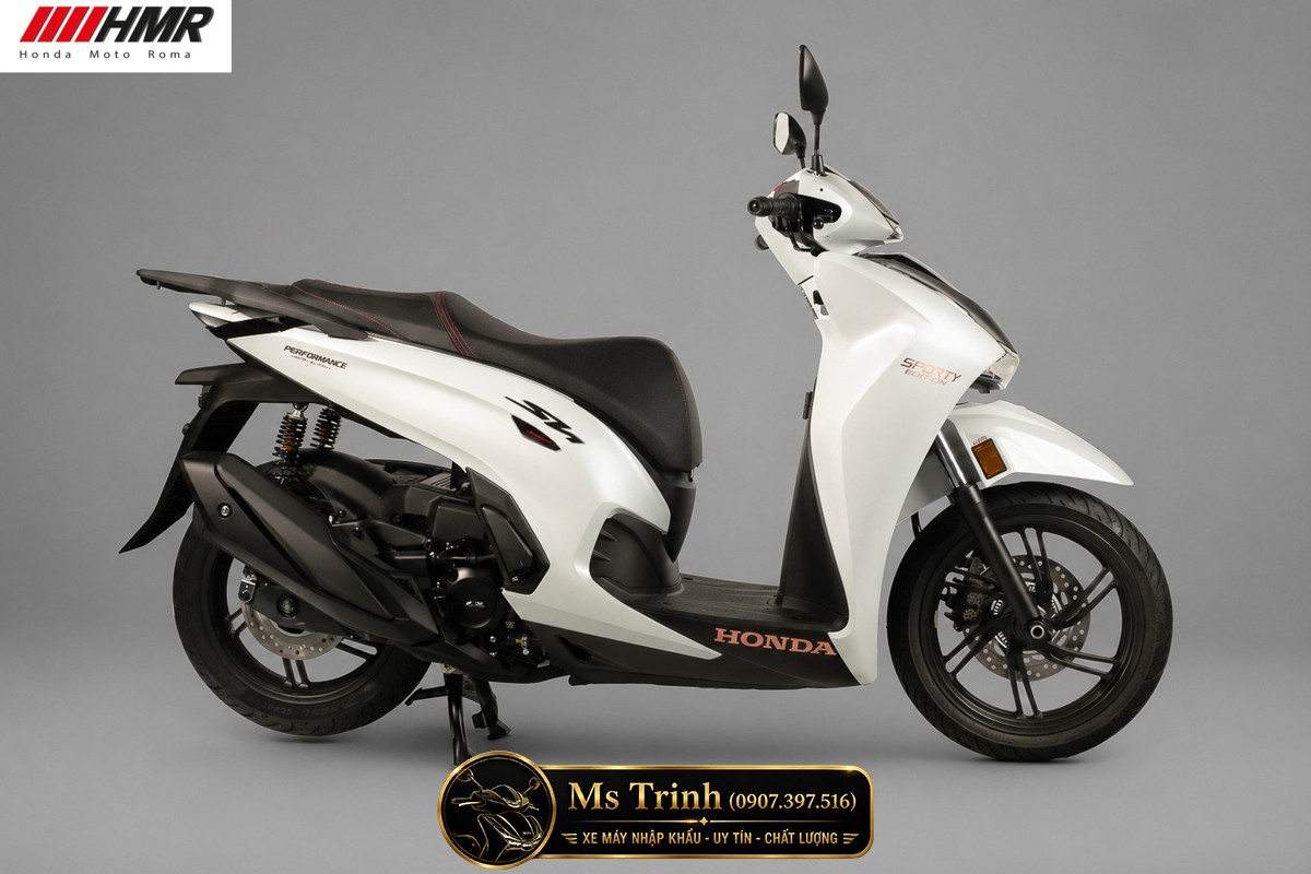 Honda SH350i nhập Ý 2026 tại Lâm Đồng - SH350i Sporty Trắng Nhám, Xám Bóng Đẳng Cấp Chuẩn Ý