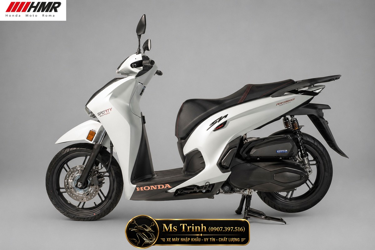 Honda SH350i nhập Ý 2026 tại Lâm Đồng - SH350i Sporty Trắng Nhám, Xám Bóng Đẳng Cấp Chuẩn Ý