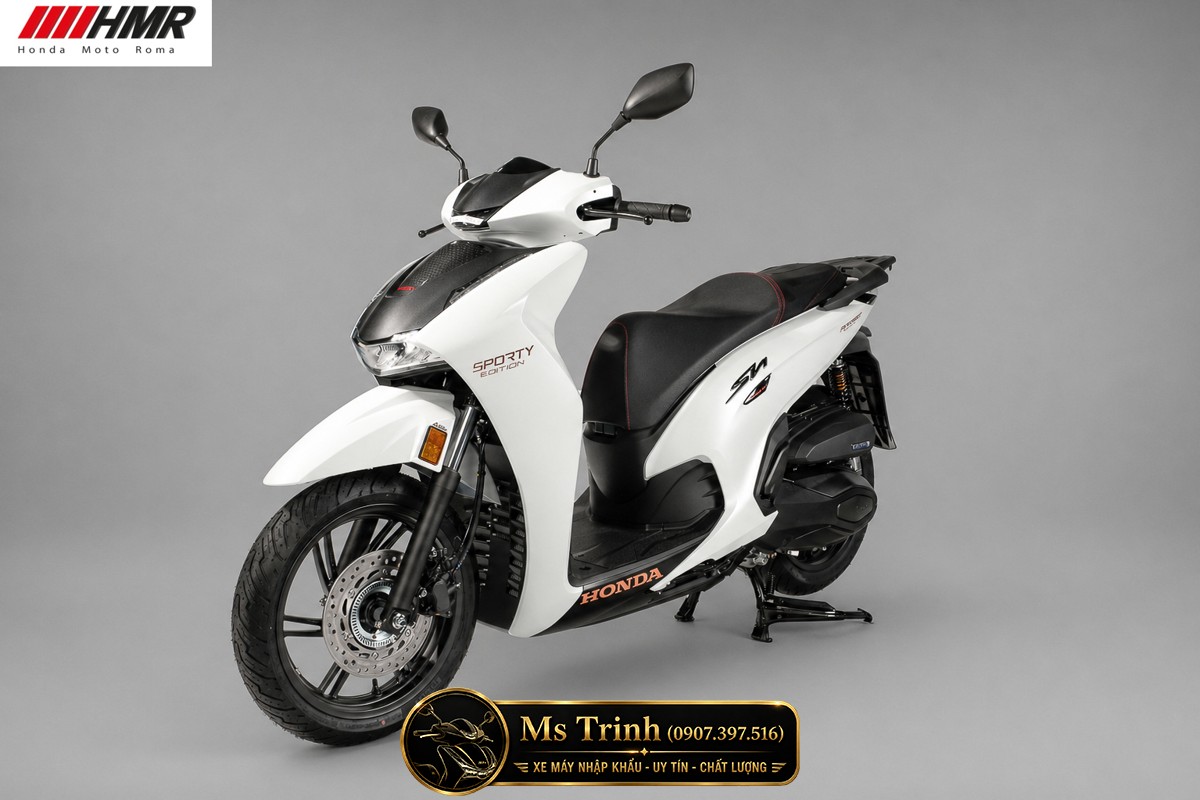Honda SH350i nhập Ý 2026 tại Lâm Đồng - SH350i Sporty Trắng Nhám, Xám Bóng Đẳng Cấp Chuẩn Ý