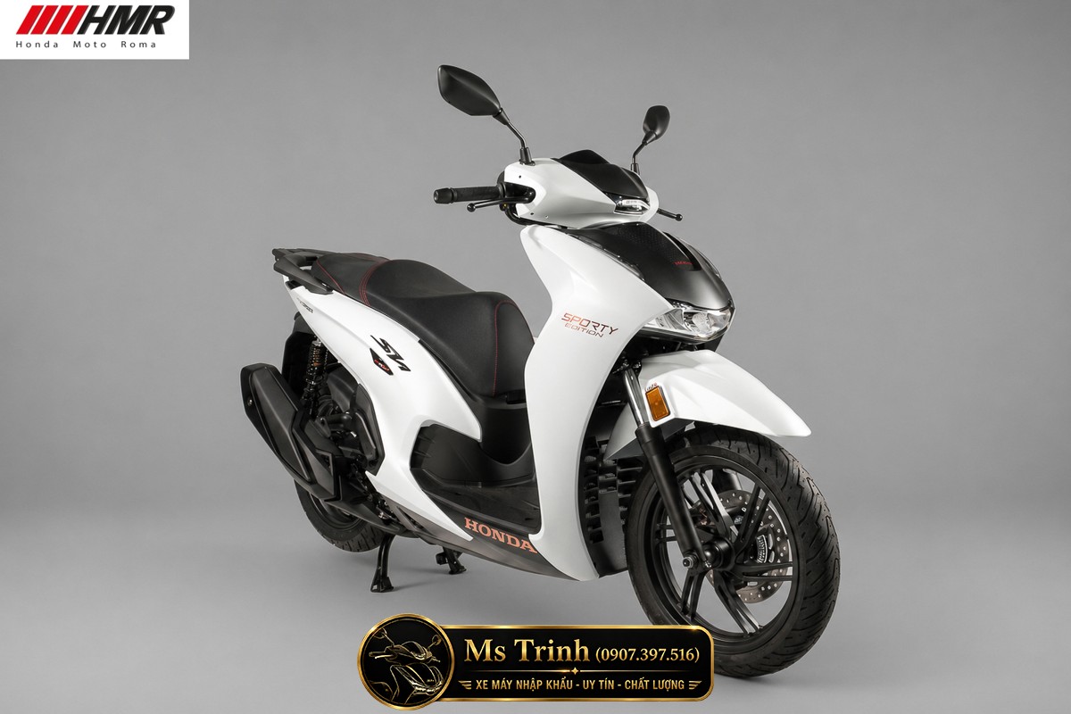Honda SH350i nhập Ý 2026 tại Lâm Đồng - SH350i Sporty Trắng Nhám, Xám Bóng Đẳng Cấp Chuẩn Ý