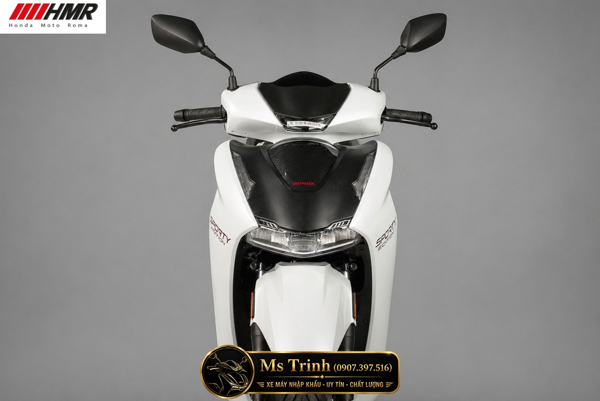 Honda SH350i nhập Ý 2026 tại Lâm Đồng - SH350i Sporty Trắng Nhám, Xám Bóng Đẳng Cấp Chuẩn Ý