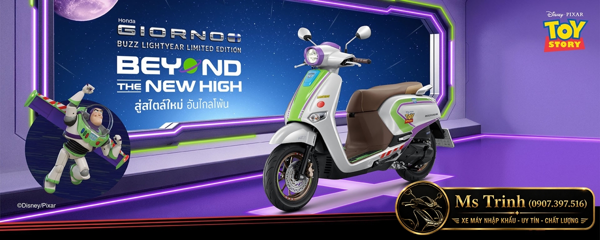 Honda Giorno+ Buzz Lightyear Limited Edition 2026 Bản giới hạn 2.000 xe tại Lâm Đồng