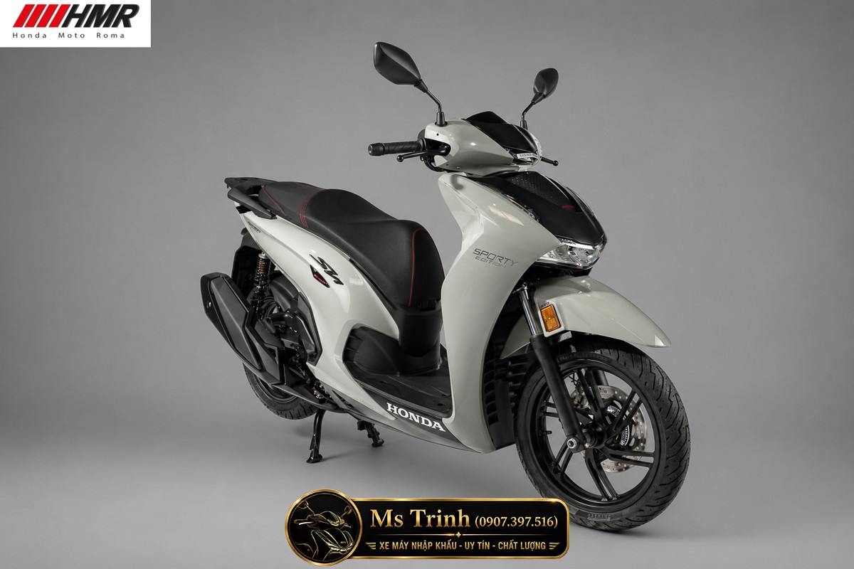 Honda SH350i nhập Ý 2026 tại Lâm Đồng - SH350i Sporty Trắng Nhám, Xám Bóng Đẳng Cấp Chuẩn Ý