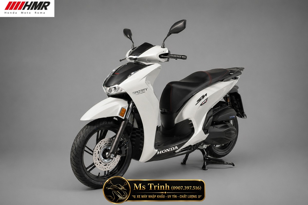 Honda SH350i nhập Ý 2026 tại Lâm Đồng - SH350i Sporty Trắng Nhám, Xám Bóng Đẳng Cấp Chuẩn Ý