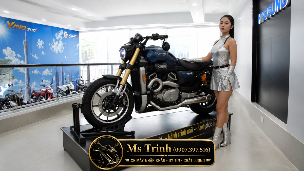 Hyosung GV350X tại Lâm Đồng - Cruiser 350cc Phong Cách Mỹ Cơ Bắp, Cá Tính