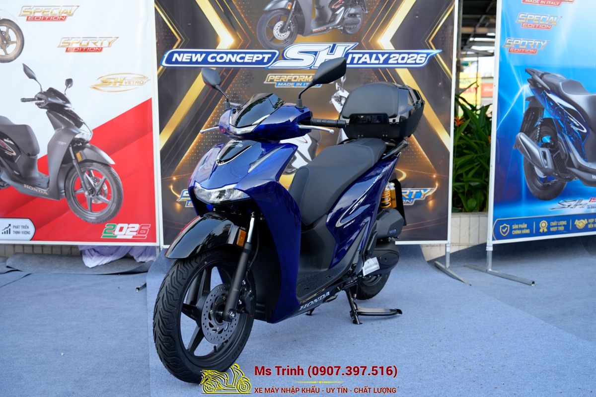 Honda SH150 Vetro Blue 2026 Limited Edition - Siêu phẩm SH Ý dàn áo xanh trong suốt cực hiếm tại Lâm Đồng