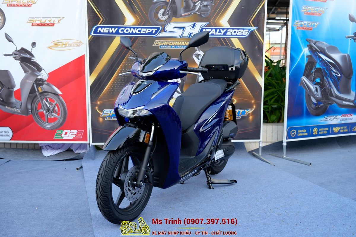 Honda SH150 Vetro Blue 2026 Limited Edition - Siêu phẩm SH Ý dàn áo xanh trong suốt cực hiếm tại Lâm Đồng
